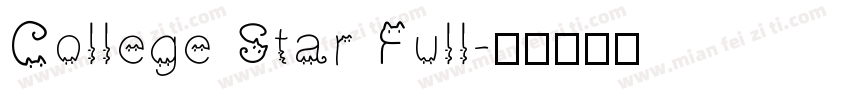 College Star Full字体转换